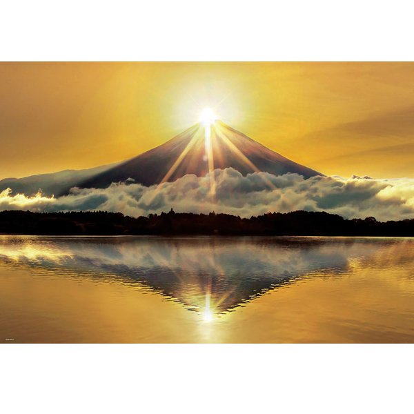 ジグソー日本の風景「黄金のダイヤモンド富士」フレームセット（1000P