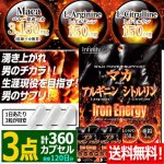 画像1: 送料無料！健康食品GMP認証 ワイルドパワーサポート マカ×アルギニン×シトルリン（大容量計360カプセル）[3点] (1)