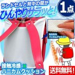 画像1: 送料無料！接触冷感×ハニカムクッションで夏対策ランドセル！ひんやりサラッとランドセルパッド[1点] (1)