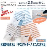 画像1: 日本製今治タオル 「モウカワイターノ ミニバスタオル」 (1)