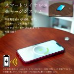 画像3: スマホを置くだけ充電！LEDナイトライト！ワイヤレス充電機能付きサイドテーブル (3)