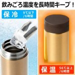 画像2: 送料無料！飲みごろ長時間キープ！Gran Gold[グランゴールド]真空保冷温ボトル310ml  (2)