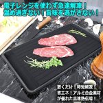 画像2: 送料無料！置くだけ急速解凍！熱を加えず旨味はそのまま！スピード解凍プレート (2)