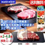 画像1: 送料無料！置くだけ急速解凍！熱を加えず旨味はそのまま！スピード解凍プレート (1)