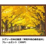 画像5: ジグソー日本の風景「神宮外苑の銀杏並木」フレームセット（300P） (5)