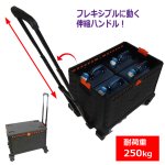 画像7: 計32Lの水を軽々運べる Felio 折りたたみコンテナキャリーカート＋8Lタンク4個 セット (7)