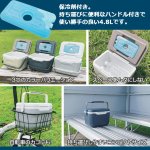 画像2: 手軽に使える大きさがグッド！！「保冷剤付きクーラーボックス4.8L」 (2)