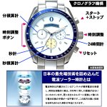 画像3: 東海道新幹線開業60周年記念 新幹線0系電波ソーラークロノグラフ[2種ベルトセット]  (3)