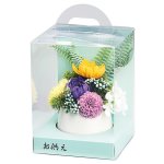 画像3: シャボンフラワー「仏花ゆかり」陶器製花器入／BOX付 (3)