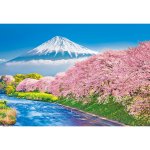 画像2: ジグソー日本の風景「富士と潤井川の桜並木」フレームセット（300P） (2)