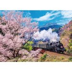 画像2: ジグソー日本の風景「 大井川鐡道と桜」 フレームセット（600P） (2)