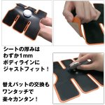 画像3: 別売り・EMSシックスパックトレーナー用「替えパット2枚入り」（6PACK,EMSトレーニング,微弱電流腹筋,ダイエット,ウエスト,刺激） (3)