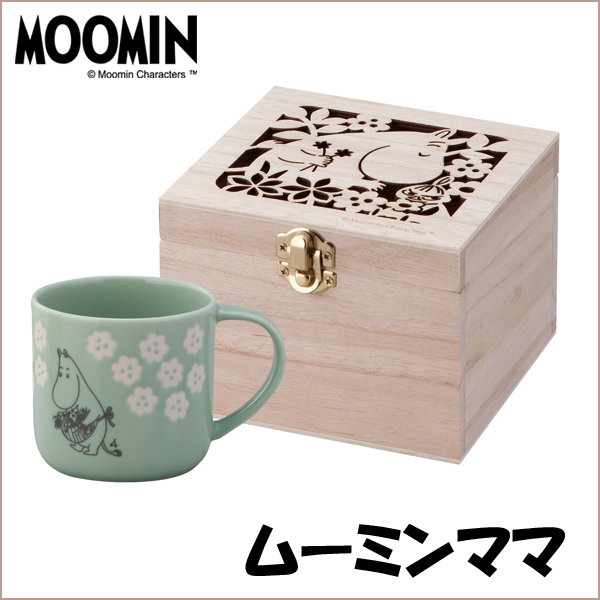 MOOMINムーミン「フローリット」木箱入りマグ2種セットYMK-MM950-2