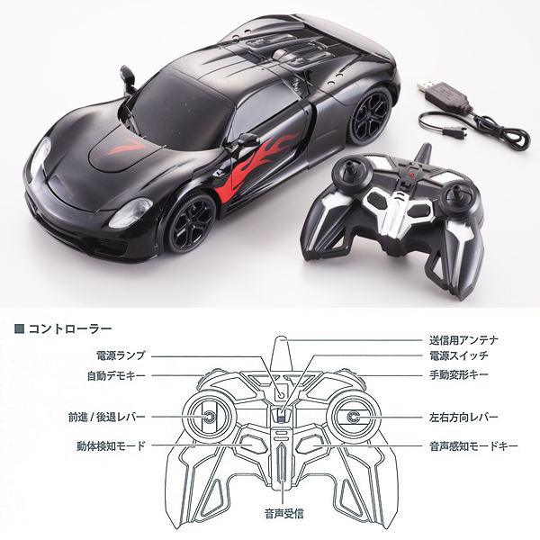 ロボット型変形式RC「トランスフォームラジコンカー」ORG-RBRC