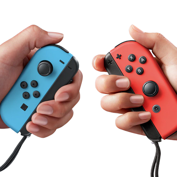 新型Nintendo Switch JOY-CONLネオンブルー/Rネオンレッド