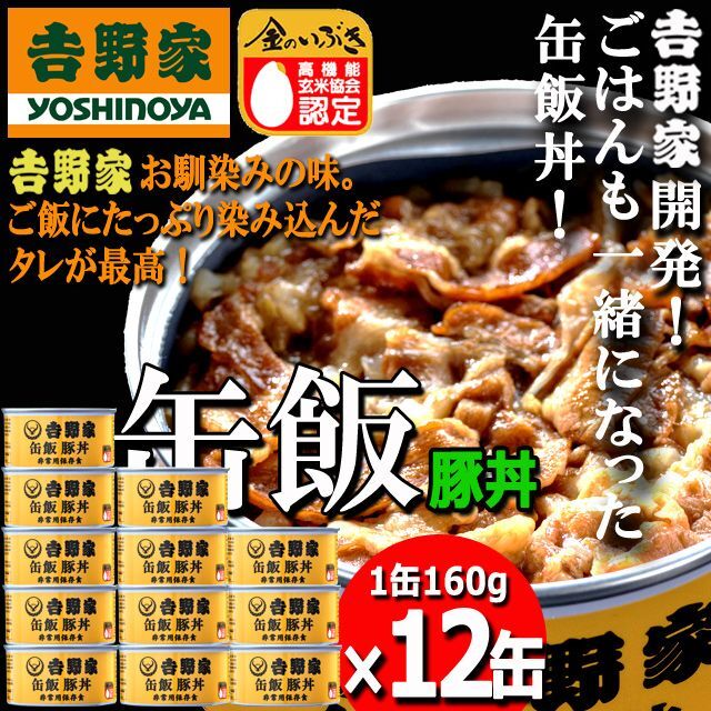吉野家　缶飯「豚丼160g」12缶セットARR-46-2-12