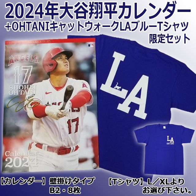 17x4/16x4-大谷翔平 2024年カレンダー A4額装つき ドジャースプロ野球 